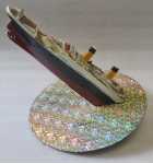 SEGA TITANIC Redemption Arcade Game MOLDED PLASTIC SHIP MODEL ON BASE - #880-5022-00 (407) 