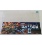 SEIBU RAIDEN II Arcade Game Flexible HEADER & PLEXIGLASS Overlay #8206 