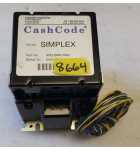 SIMPLEX CASH CODE #AMZ-SMP-USA Dollar Bill Validator Acceptor DBA (8664)