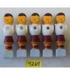 SOCCER FOOSBALL Arcade Game REPLACEMENT MAN Lot of 5 #9269 