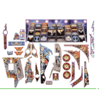 STERN AEROSMITH PRO Pinball Machine Game Complete Plastic Set - #803-5000-I5