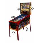 STERN KISS LE Pinball Machine Game 5 pc. Cabinet Decal Set #5531