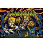 STERN METALLICA PRO Pinball Machine Game GREEN LETTER Translite Backbox Artwork #5601 for sale