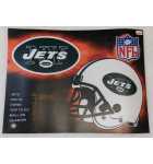 STERN NFL New York Jets Pinball Translite #830-5273-JETS (2622) 