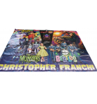 STERN Pinball COLLECTIBLE VINYL DISPLAY of CHRISTOPHER FRANCHI designed PINBALL GAME ARTWORK #7516 