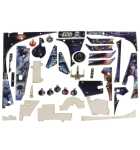 STERN STAR WARS LE Pinball Machine Complete Plastic Set #803-5000-J7  