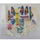 STERN THE SIMPSONS PINBALL PARTY Pinball Machine INCOMPLETE PLASTIC SET LOT #8164