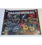 STERN TRANSFORMERS Pinball Machine Translite Backbox Artwork signed by STERN & GOMEZ #9249 