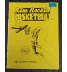 STRATA RIM ROCKIN' BASKETBALL Arcade Game INSTALLATION MANUAL #6701 