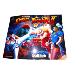 GOTTLIEB STREET FIGHTER II CE Pinball Machine Translite (1116E) 