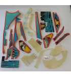 WILLIAMS DEMOLITION MAN Pinball Machine INCOMPLETE PLASTIC Set #9628 