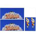 WILLIAMS FUNHOUSE Pinball Machine 4 piece Cabinet Decal Set (56) 