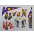 WILLIAMS MEDIEVAL MADNESS Pinball Machine Incomplete Plastic Set #217