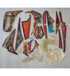 WILLIAMS NO FEAR Pinball Machine INCOMPLETE PLASTIC Set #9677 