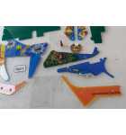 WILLIAMS NO GOOD GOFERS Pinball Machine INCOMPLETE PLASTIC Set #9605 