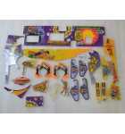 WILLIAMS PARTY ZONE Pinball Machine INCOMPLETE PLASTIC Set #9687