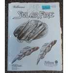 WILLIAMS SOLAR FIRE Pinball Machine MANUAL #6764 