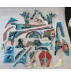 WILLIAMS TERMINATOR 2 Pinball Machine INCOMPLETE PLASTIC Set #9606