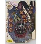 WOZ Wizard of Oz Pinball Machine MINI CASTLE PLAYFIELD PRODUCTION REJECT #05-4001-02 (7376) 