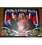 STERN World Poker Tour Pinball Machine Translite Signed by Courtney Friel (37)