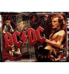 STERN AC/DC PREMIUM Pinball Machine Game Translite Backbox Artwork 