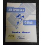 ALL AMERICAN FOOTBALL Arcade Machine Game SERVICE MANUAL #808 for sale 