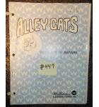 ALLEY CATS Pinball Machine Game Instruction Manual #447 for sale - WILLIAMS 