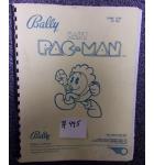 BABY PAC-MAN Pinball Machine Game Manual #495 for sale - BALLY 