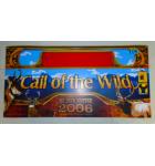 BIG BUCK HUNTER 2006 CALL OF THE WILD Arcade Machine Game FLEXIBLE Overhead Marquee Header #719 for sale 