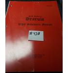 BRAM STOKER'S DRACULA Pinball Machine Game WPC Schematic Manual #438 for sale - WILLIAMS 