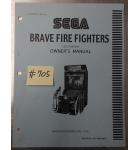 BRAVE FIRE FIGHTERS DLX VERSION Arcade Machine Game OWNER'S MANUAL #705 for sale  