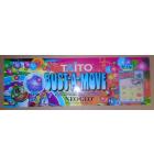 BUST-A-MOVE Arcade Machine Game PLEXIGLASS Overhead Marquee Header #1234 for sale 
