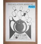 CAPCOM BOWLING Arcade Machine Game INSTALLATION MANUAL #1023 for sale 