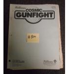 COSMIC GUNFIGHT Arcade Machine Game MANUAL #800 for sale 
