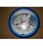 Coca Cola Polar Bears Collection Neon Clock - Official Licensed Product for sale - Sweeping second hand 