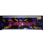 DARKSTALKERS Arcade Machine Game Overhead Header for sale #DS27 by CAPCOM 