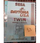 DAYTONA USA TWIN Arcade Machine Game Owner's Manual #53 for sale - SEGA 