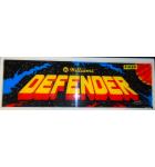 DEFENDER Arcade Machine Game Overhead Marquee PLEXIGLASS Header for sale #W87