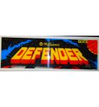 DEFENDER Arcade Machine Game Overhead Marquee PLEXIGLASS Header for sale #W88