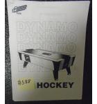 DYNAMO AIR HOCKEY Table Game Manual #588 for sale