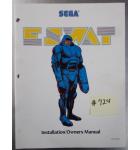 E.S.W.A.T. Arcade Machine Game INSTALLATION / OWNER'S MANUAL #724 for sale  