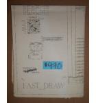 FAST DRAW Pinball Machine Game SCHEMATIC #970 for sale  