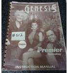 GENESIS Pinball Machine Game Instruction Manual #512 for sale - GOTTLIEB 