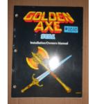 GOLDEN AXE Arcade Machine Game INSTALLATION / OWNERS MANUAL #1010 for sale  