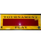 GOLDEN TEE TOURNAMENT PLAY Arcade Machine Game Overhead Marquee PLEXIGLASS Header for sale #X6 