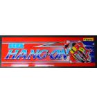 HANG-ON Arcade Machine Game Overhead Marquee Header PLEXIGLASS for sale #B100 by SEGA 