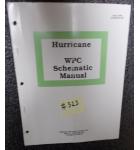 HURRICANE Pinball Machine Game Schematic Manual #523 for sale - WILLIAMS 