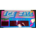 ICE BALL Arcade Machine Game Overhead Header SCORE Plexiglass for sale #IB43 