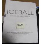 ICEBALL Arcade Machine Game OWNERS and SERVICE MANUAL #615 for sale 