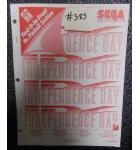 INDEPENDENCE DAY Pinball Machine Game Manual #585 for sale - SEGA  
